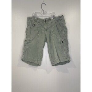 American Eagle Outfitters Women's Cargo Shorts Green Size 6 Y2K